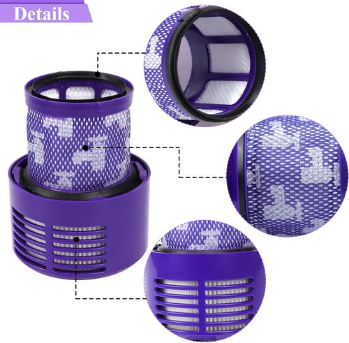 Dyson HEPA Filter Replacements - Compatible with V10 Animal & Absolute | 2-Pack for Superior Clean