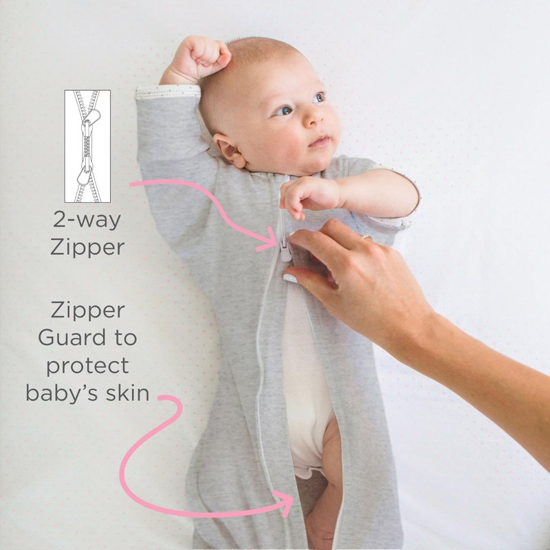SwaddleDesigns Transitional Swaddle Sack, Arms Up Half-Length Sleeves & Mitten Cuffs, Swaddle for Newborn Transition to Baby Sleep Sack Wearable Blanket, 0-3 month, 6-14 lb, Heavenly Floral Pink