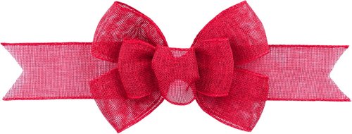 Meseey Hot Pink Burlap Christmas Bows - Handmade Large Bows for Wreaths & Holiday Decor