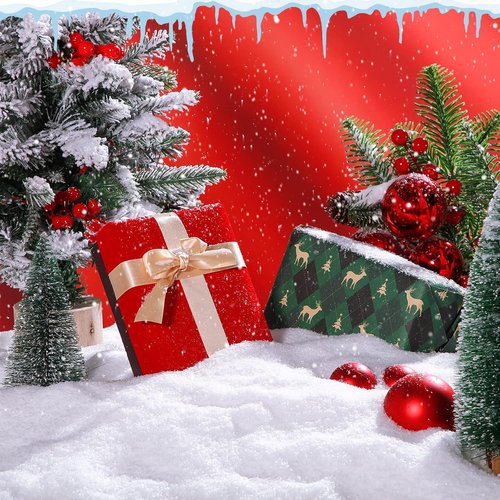 Kasyat Artificial Snow Powder | Christmas Decoration Filler | 600g White Snowflakes