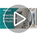SONGMICS 44.9 Gal. 2-Compartment Laundry Hamper with Lid and Removable Liners, Cappuccino Beige