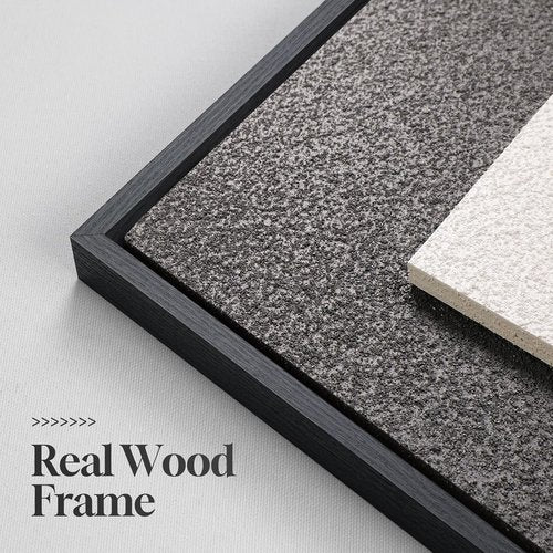 Large 3D Textured Framed Abstract Wall Art by [Brand Name] - Modern Minimalist Geometric Design | 24x36 In