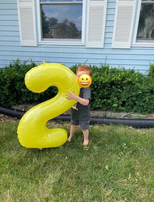 2 Numbers Balloon - 40 Inch Yellow Birthday Decor for 2nd, 12th, 21st Parties & Celebrations