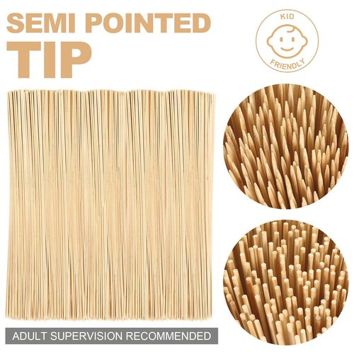 Suclain 700 Pcs 30" Long 5mm Thick Marshmallow Roasting Sticks, Smores Sticks Bamboo Skewers BBQ Kabob Grilling Barbecue Roasting Camping for Outdoor Fire Pits Campfires