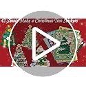 Aowplc Christmas Tree Stickers for Kids - 48 Sheets Holiday Crafts & Party Favors