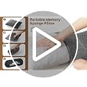 Compressible Shredded Memory Foam Camping & Travel Pillow - 12x16 Inch