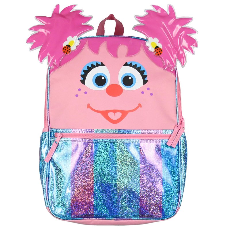 Sesame Street Abby Cadabby Girls Kids School Backpack 17" Cute Book Bag with Padded Adjustable Straps