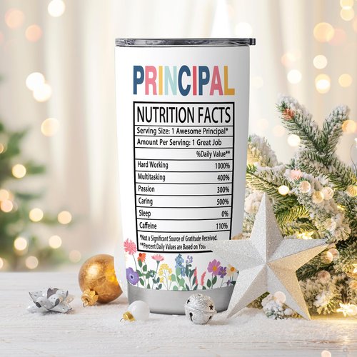 lpmisake Principal Gifts, Principal Appreciation Gifts, Principal Gift for Women Her, Best Gift for Principal Day, Teacher Appreciation Day, Birthday, Retirement, 20oz Principal Tumbler