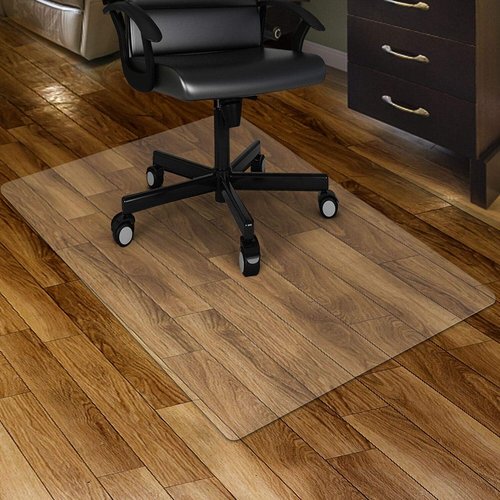 Kuyal Clear Chair Mat - Transparent Floor Protection for Hard Floors | 36" x 48" Rectangle