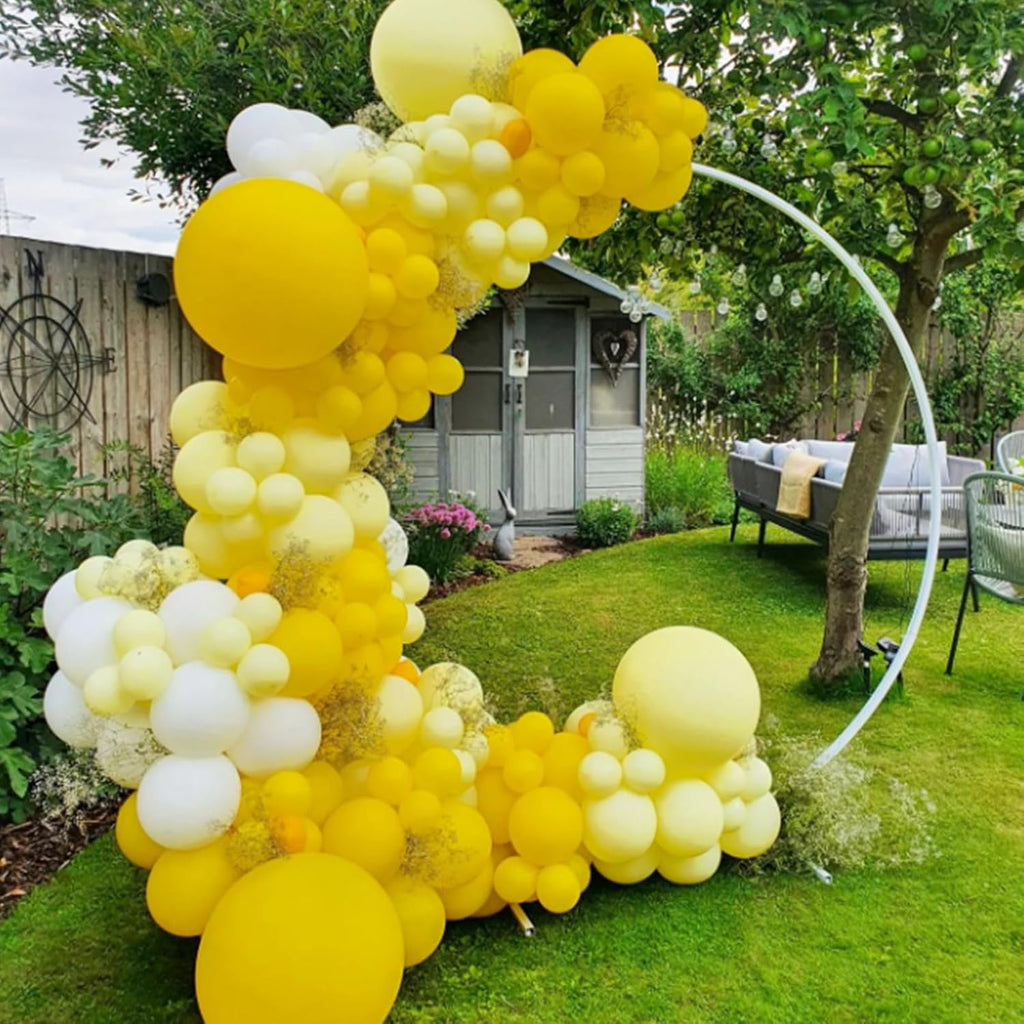 Awenztech Yellow Balloons - 12 Inch Latex Balloons | 50 Pack for Baby Shower & Birthday Party Decor