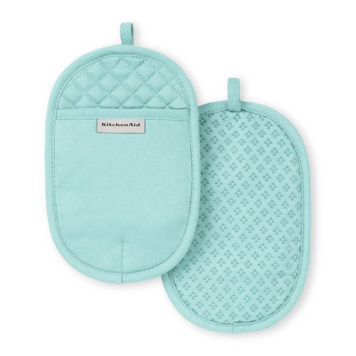 KITCHENAID Asteroid Pot Holder 2-Pack Set, Mineral Water, 6.5"x10"