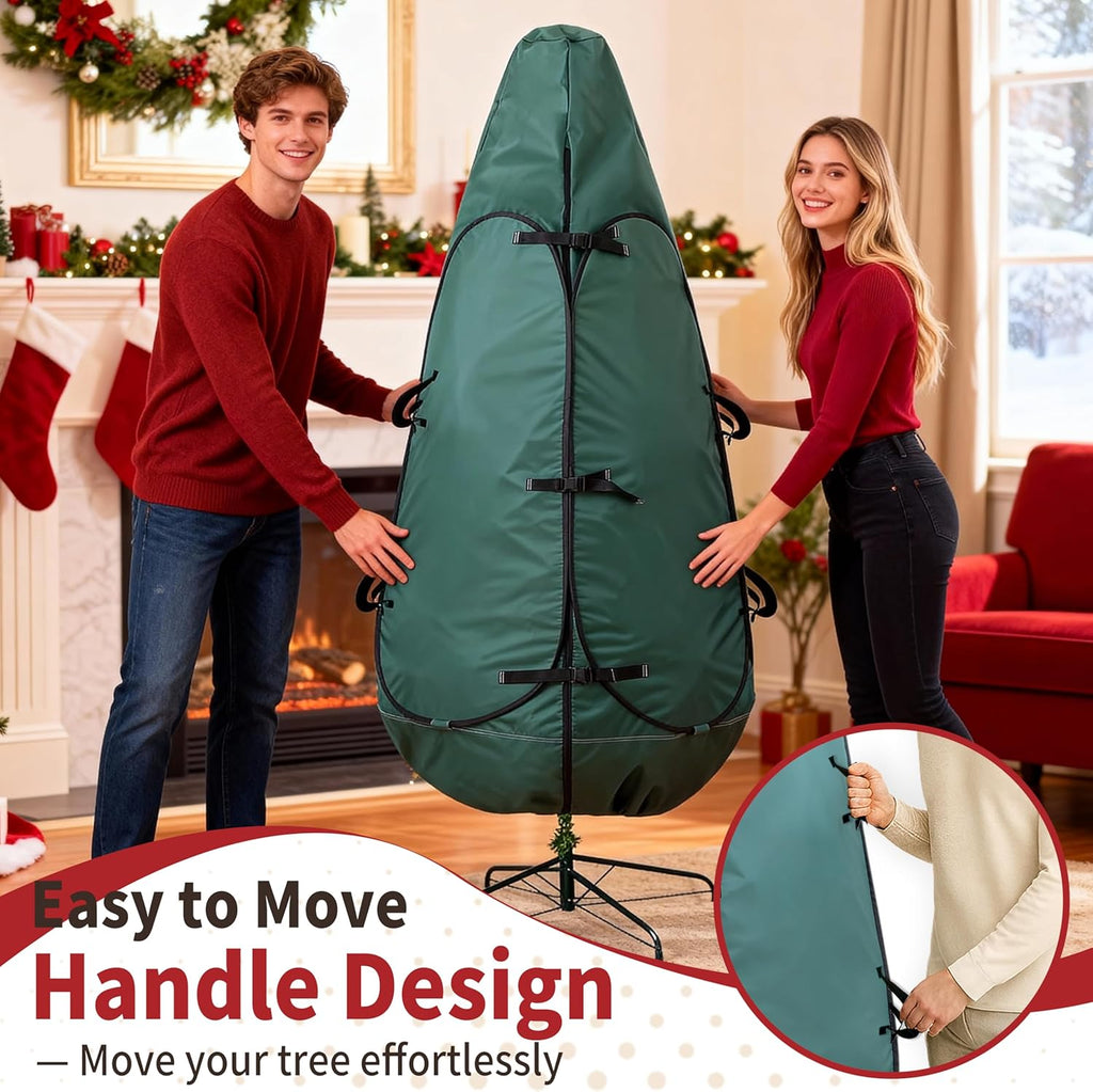 Upright Christmas Tree Storage Bag by [Brand Name] - Fits 6 to 7.5 Ft Trees | Durable Protection Cover