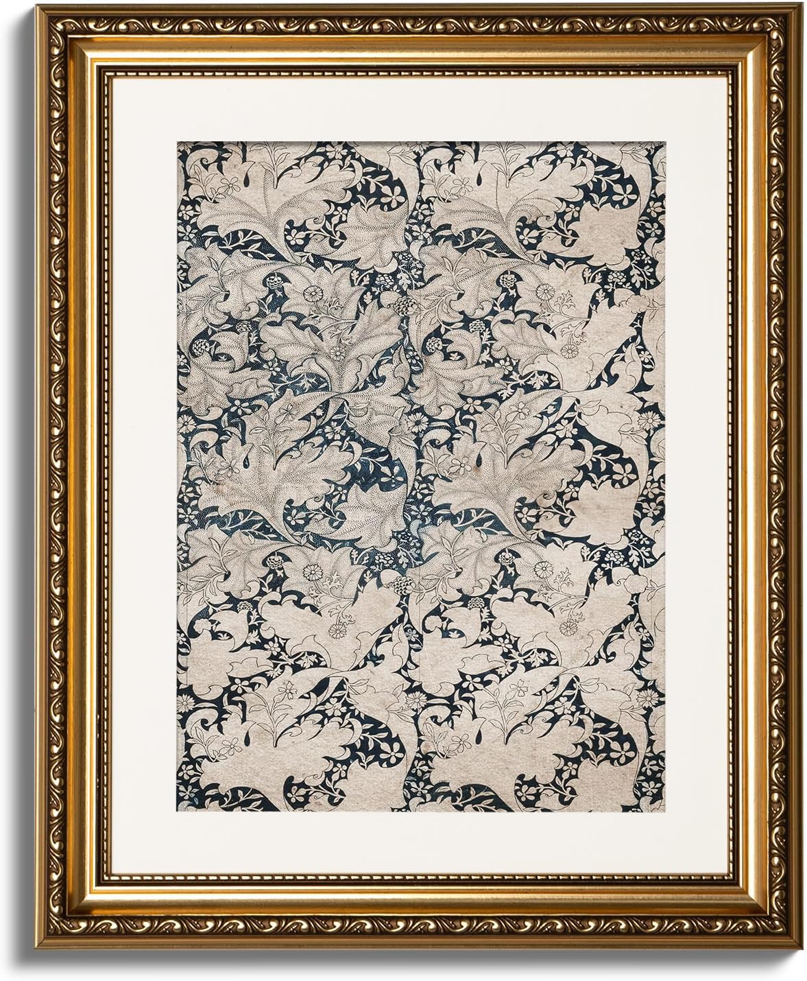 VIYYIEA Gold Framed Floral Canvas Print - Romantic Botanical Wall Art for Home Decor | 13x16in