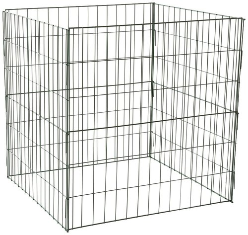 Bosmere K765 Wire Compost Bin – 30" x 30" x 30" Outdoor Composting Bin with Front Access Door, Easy-Assembly Garden Compost Container