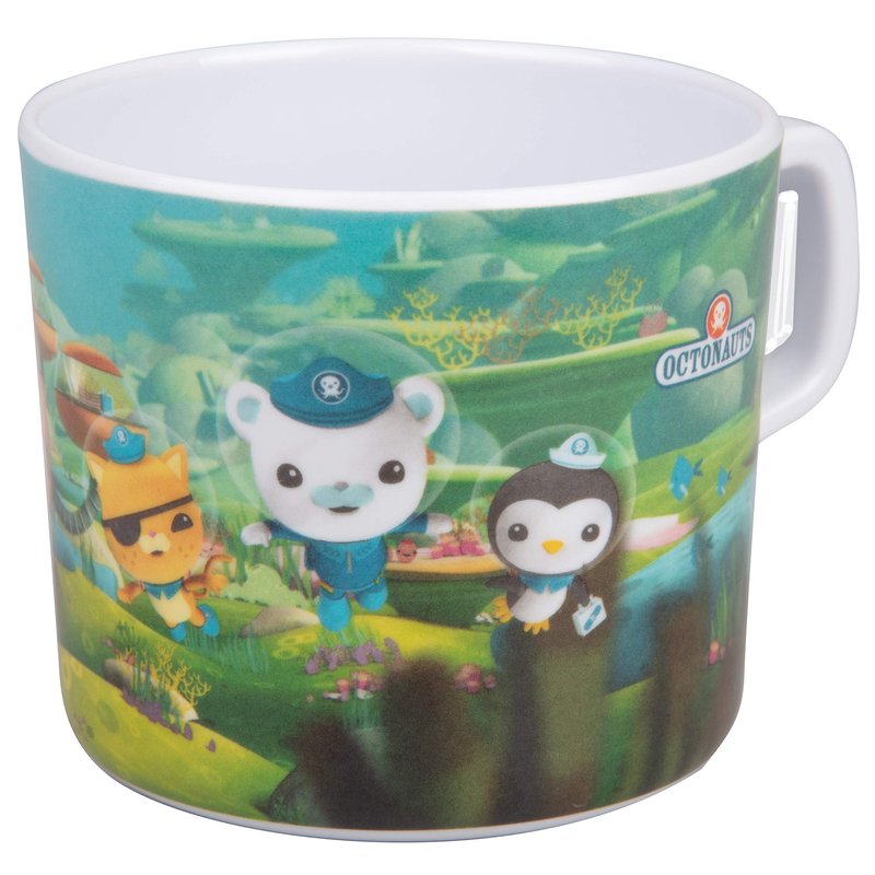 Octonauts 5 Piece Dinnerware Set-Blue Octo-Friends -Includes Reusable Raised Edge Plate, Bowl, Cup & Utensils-Durable Break Resistant Melamine, BPA Free, Dishwasher Safe-Gift for Toddlers Boys & Girls