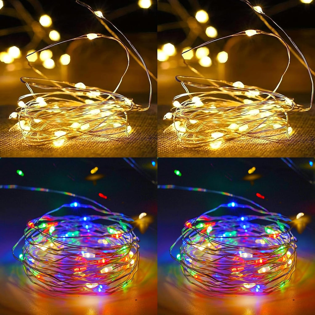 Skiennix 50 LED Fairy Lights - Waterproof Starry String Lights with Timer | 16FT for Indoor/Outdoor Use