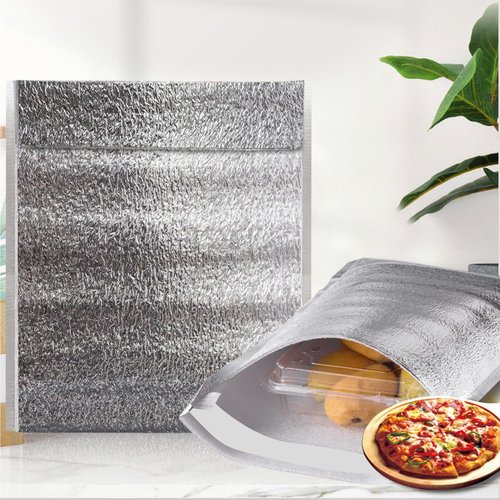 Smilco Reusable Insulation Bags Thermal Box Liners Metalized Liners Lunch Food Box Shopping Bag Insulated Lining Waterproof Insulation Package (25 Pack/ 8 In x 11 In)
