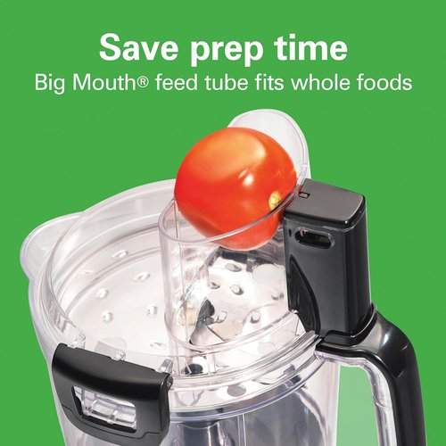 Hamilton Beach Food Processor - 14-Cup Capacity with Stainless Steel Blades & 4-Cup Mini Bowl - Black