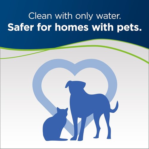 Bissell PowerFresh Lift-Off Pet Steam Mop - Versatile Hard Floor Cleaner for Tile & Wood | Model 1544A, Orange