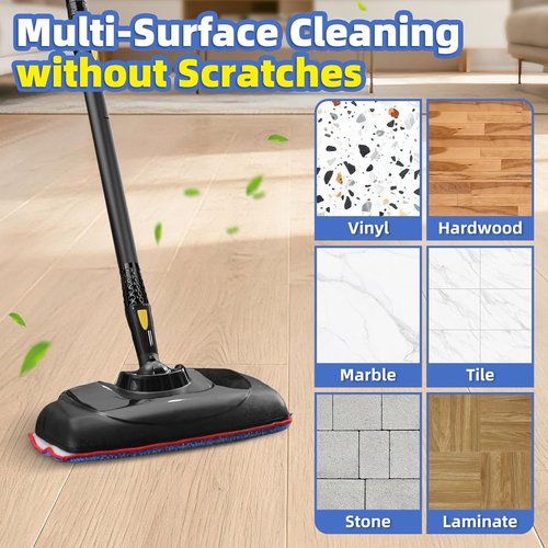 LOVECO Microfiber Mop Pads - 6 Pack Compatible with McCulloch Steam Cleaners | Reusable & Machine Washable