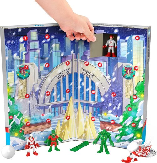 Fisher-Price Imaginext DC Super Friends Advent Calendar - 24 Figures & Accessories for Kids Ages 3+
