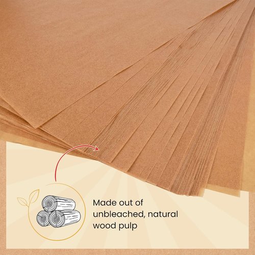 Baker’s Signature Hamburger Patty Paper Squares - 300 Pcs Silicone Coated Parchment Sheets | Unbleached & Non-Toxic for Baking, Wrapping, Freezing