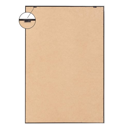 Kate and Laurel Sylvie Meteora Framed Canvas Wall Art by Leah Nadeau; 23x33 Natural; Decorative Abstract Modern Art for Wall