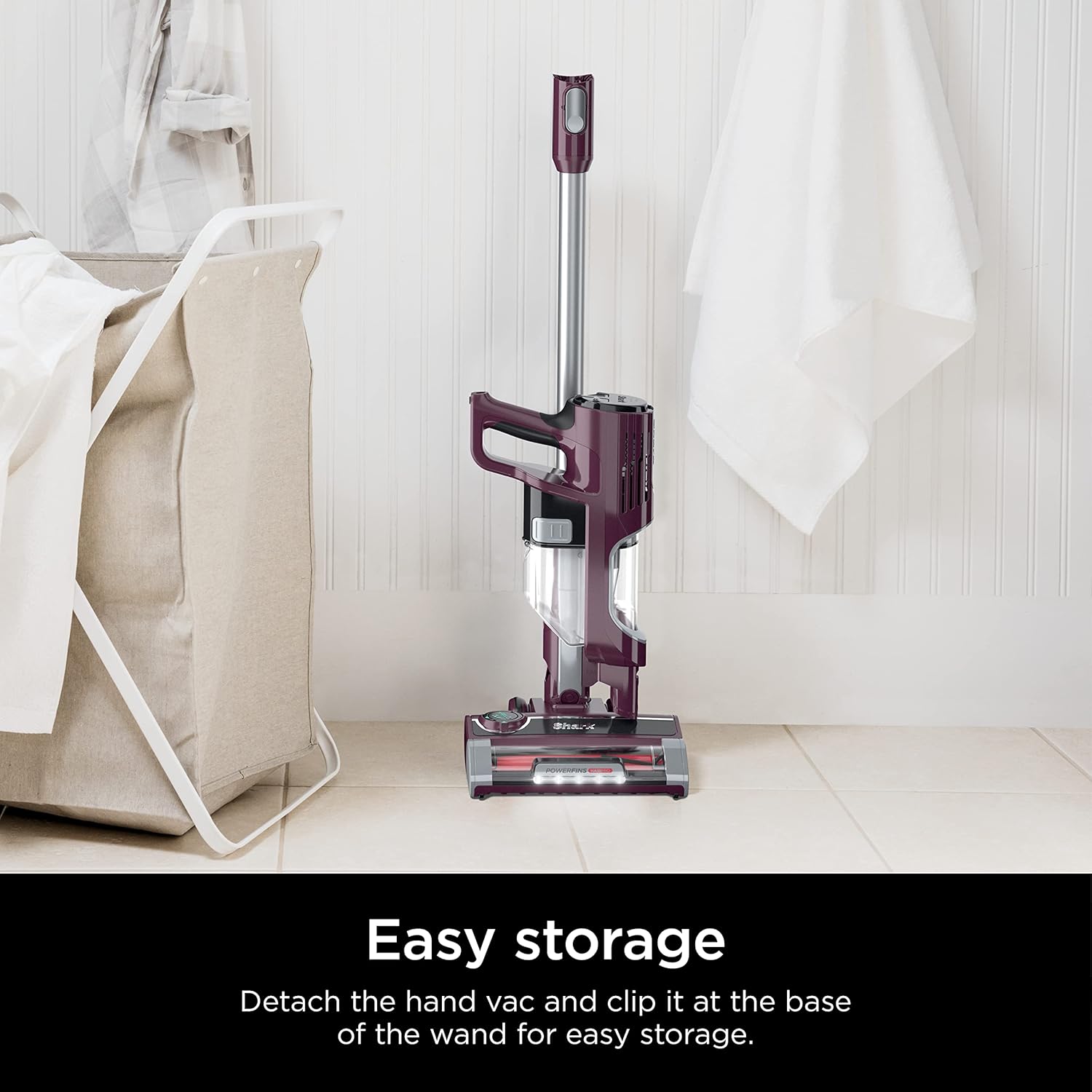 Shark HZ702 Ultralight PetPro Corded Stick Vacuum - PowerFins & Odor Neutralizer Technology | Wine Purple