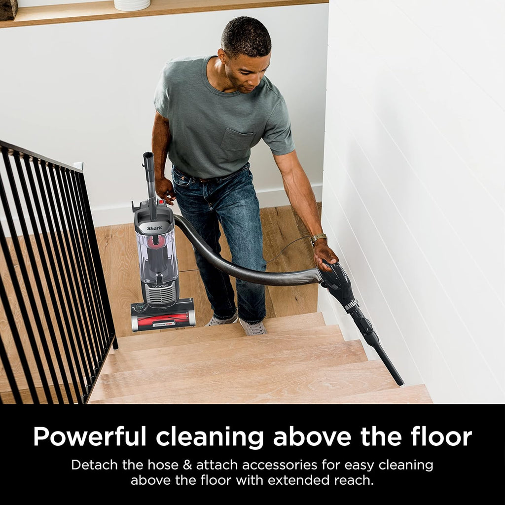 Shark ZU102 Rotator Pet Upright Vacuum - PowerFins HairPro & Odor Neutralizer, Charcoal, 2.9L Dust Cup