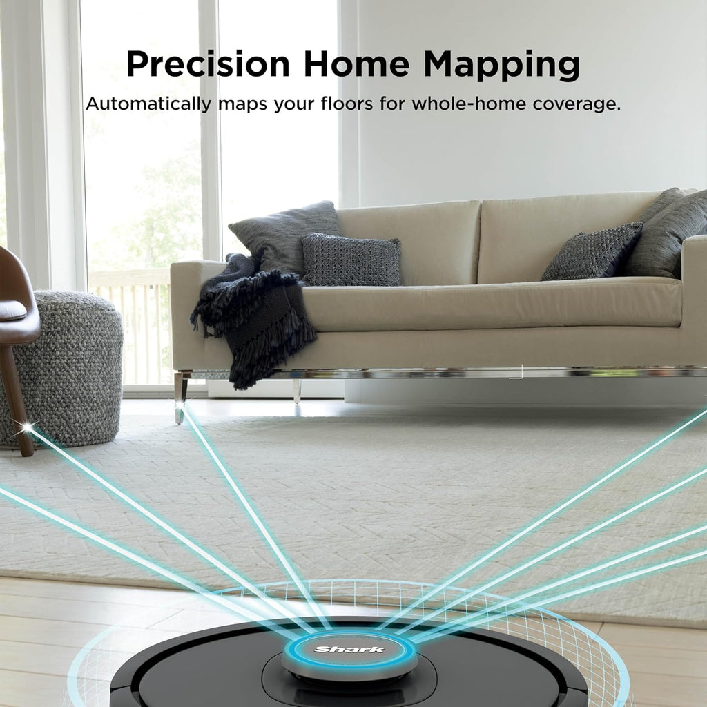 Shark AV2501AE AI Robot Vacuum - XL HEPA Self-Empty Base, LIDAR Navigation, Pet Hair Friendly, Black