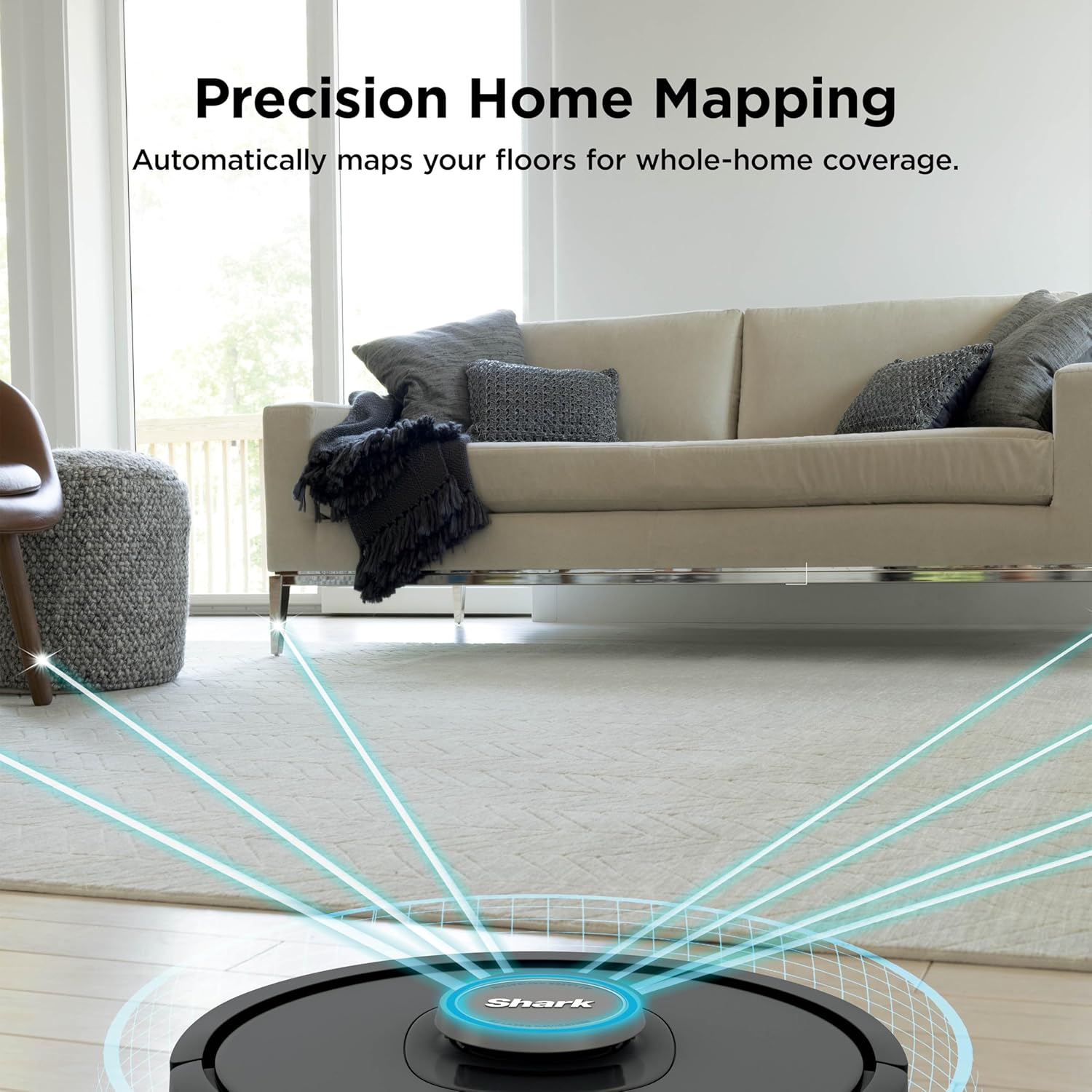 Shark AV2501AE AI Robot Vacuum - XL HEPA Self-Empty Base, LIDAR Navigation, Pet Hair Friendly, Black