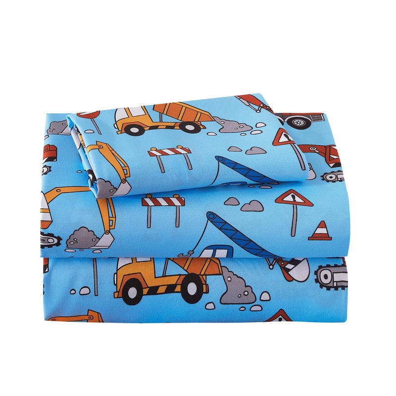 Softan Kids Bed Sheet Set, Girls Twin Size Sheets, Microfiber Fitted Sheet and Pillowcase, Breathable and Silky Soft, Kids Twin Bed Sheet，Cute cat