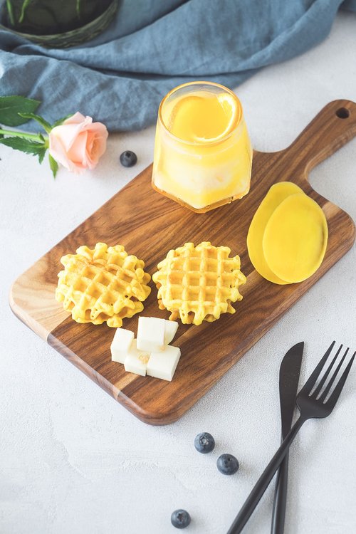 Acacia Wood Cutting Board - Wooden Kitchen Cutting Board for Meat, Cheese, Bread, Vegetables &Fruits-Charcuterie Board Cheese Serving Board with Handle,14”x7”