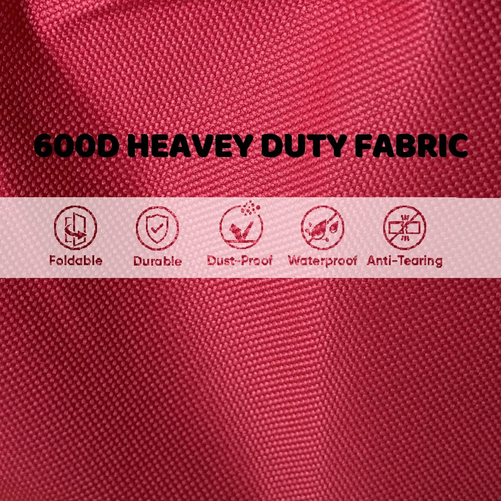 OUTTDID Christmas Wrapping Paper Organizer - 41" Storage for 18-25 Rolls | Durable 600D Oxford Fabric, Red with Handles & Zipper