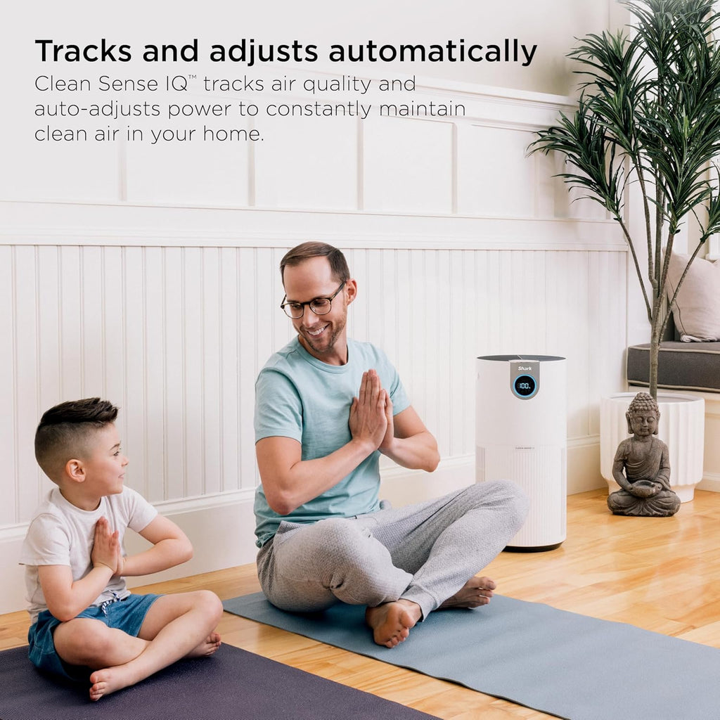 Shark Air Purifier - HEPA Filter with Clean Sense Technology | 1000 Sq Ft Coverage for Home & Kitchen