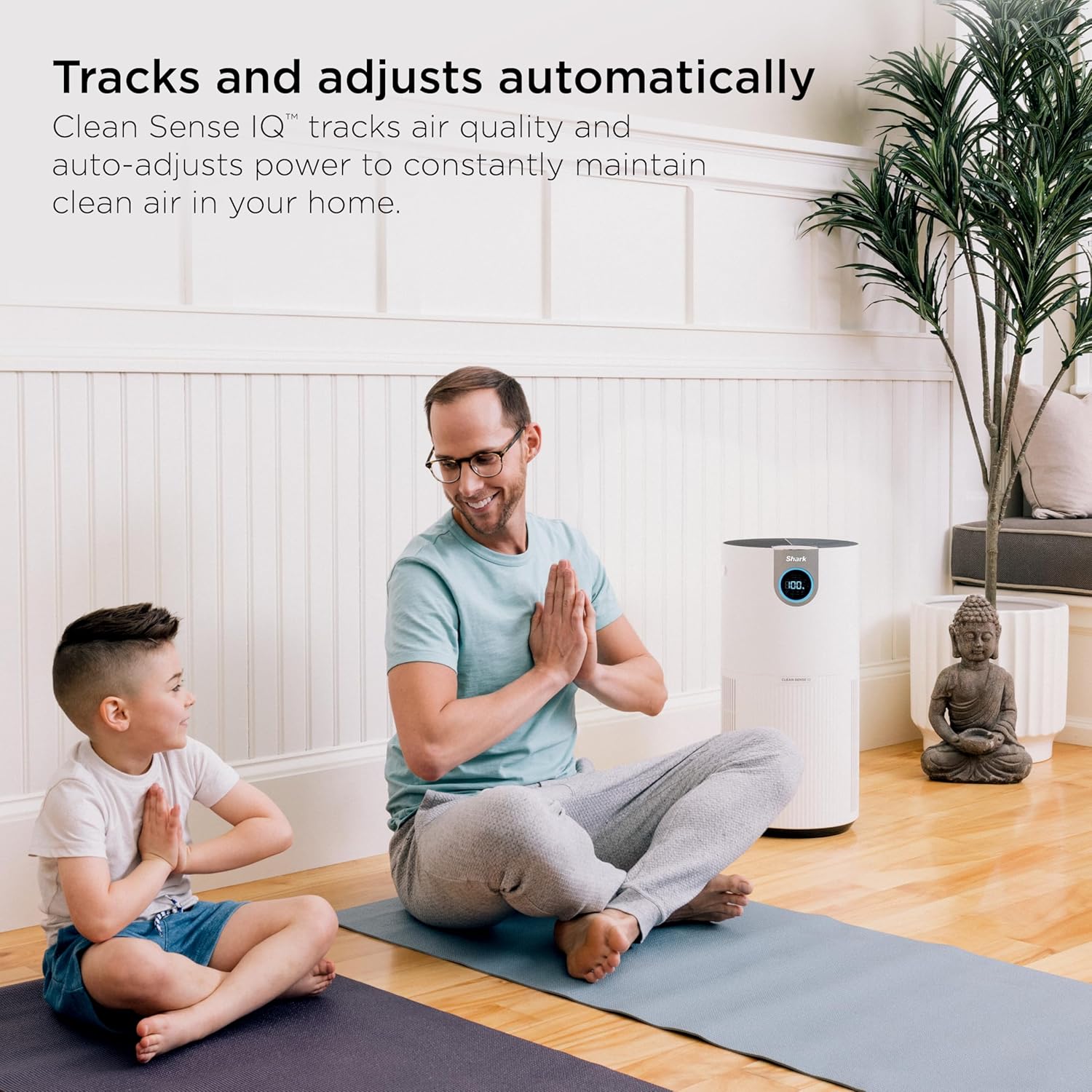Shark Air Purifier - HEPA Filter with Clean Sense Technology | 1000 Sq Ft Coverage for Home & Kitchen