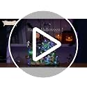 Lighted Halloween Haunted House Decoration with Music and LED Lights