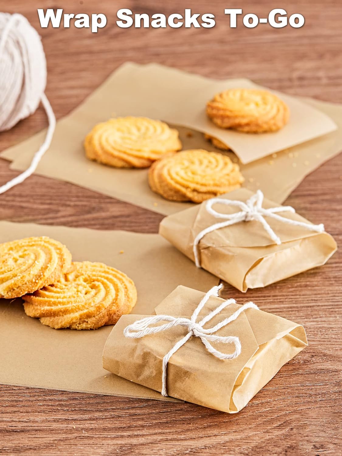 SMARTAKE Wax Paper - 6 x 6 Inches Non-Stick Hamburger Patty Paper | 1000 Pcs for Food Wrapping, Picnics & Parties
