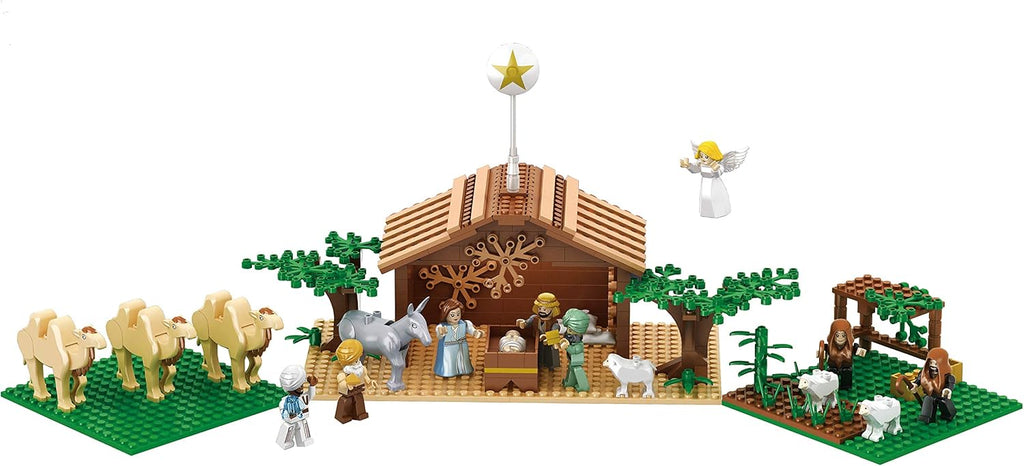 Ultimate Play Set | Large Indoor Nativity Scene with 15 Characters & Trees - Perfect Christmas Gift for Kids