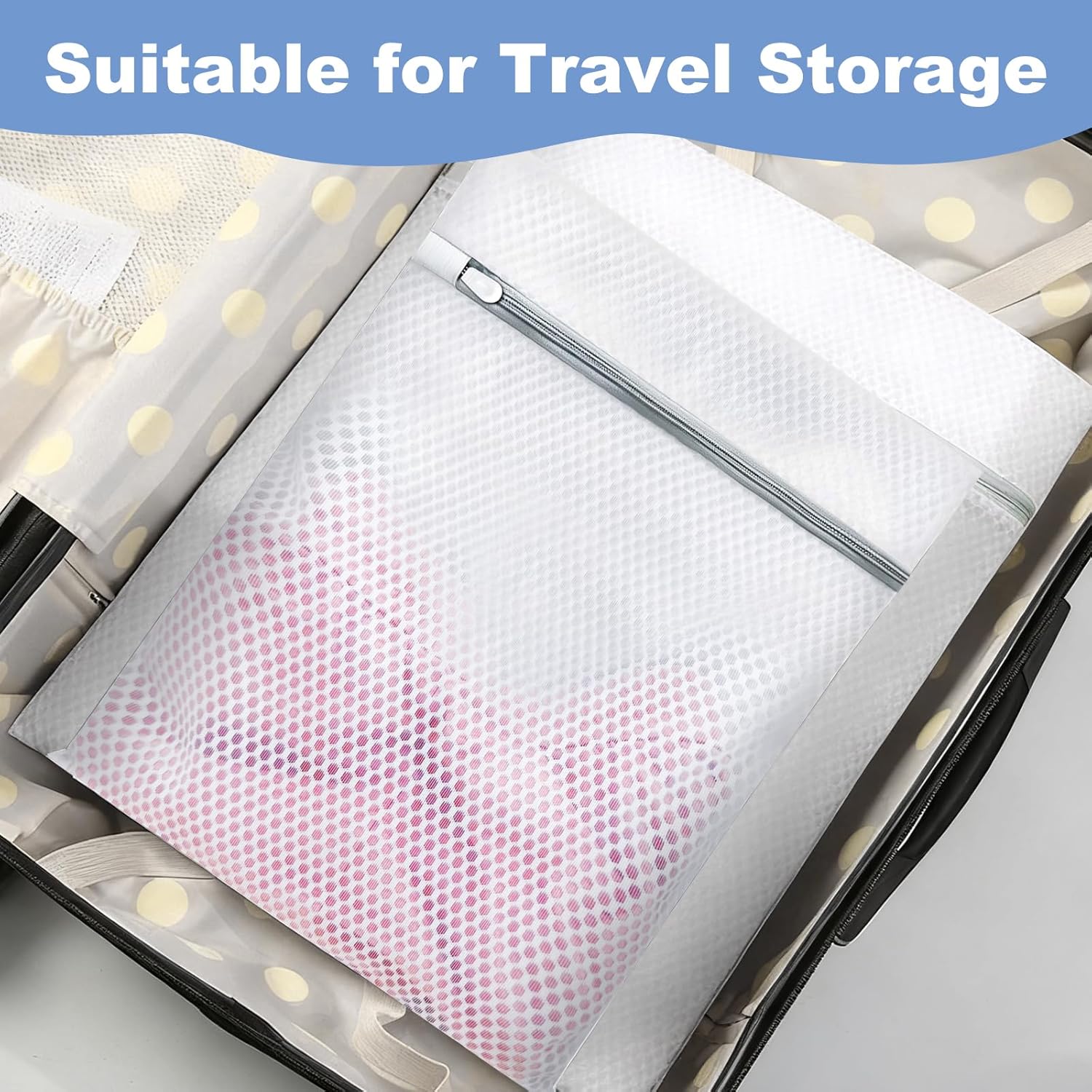 Skiennix Laundry Bags - Extra Durable Mesh Wash Bags for Delicates | 12 x 16 Inch, 4-Pack