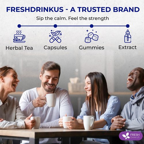 FreshDrinkUS, Premium Liver Herbal Detox Tea – Strong Blend Of Milk Thistle, Hibiscus, Peppermint & Ginger | Fennel, Lemongrass & Orange Peel with Stevia | Vibrant Caffeine-Free Botanical Blend