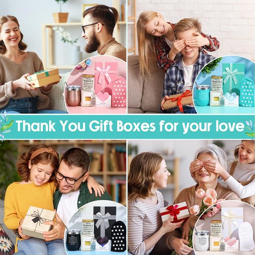 Tioncy 24 Pcs Thank You Gift Baskets for Women Valentine Galentines Teacher Spa Birthday Appreciation Boxes Nurse Employee Basket Relaxation Key Chain Mug Card Sock for Coworker(Thank You)