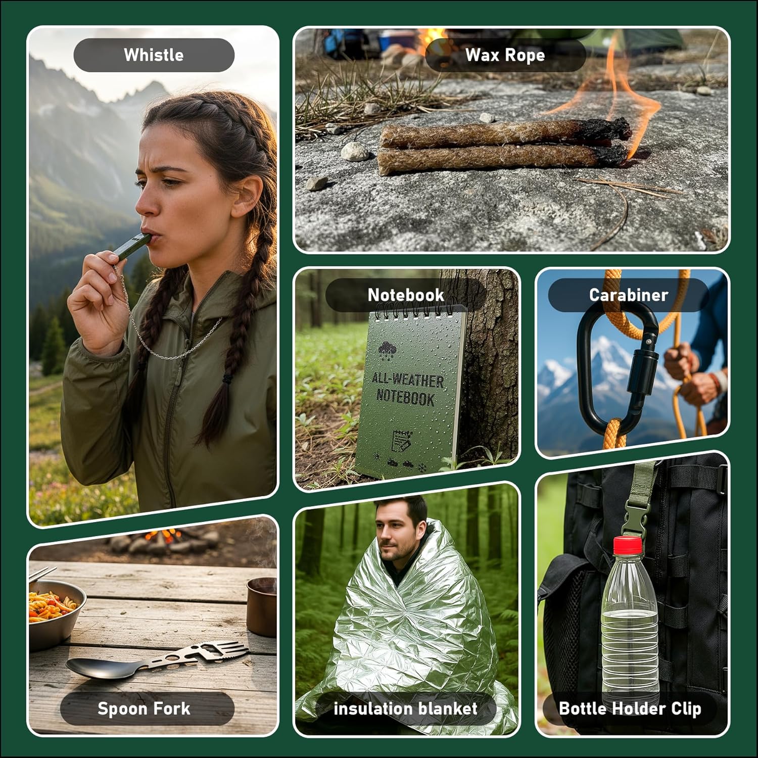 Survival Kit Advent Calendar - 24 Days of Outdoor Gear & Tools for Men | Perfect Christmas Countdown Gift