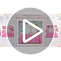 B-COOL 90x156 Inch Pink 3D Rosette Satin Tablecloth - Rectangular