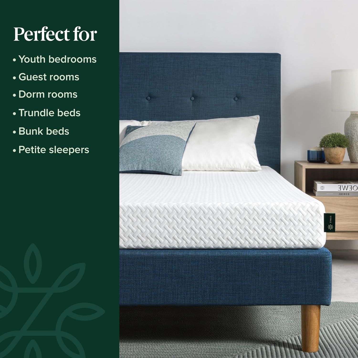 ZINUS 6 Inch Twin Memory Foam Mattress - Cooling Essential, Medium Feel, Breathable & Safe Materials