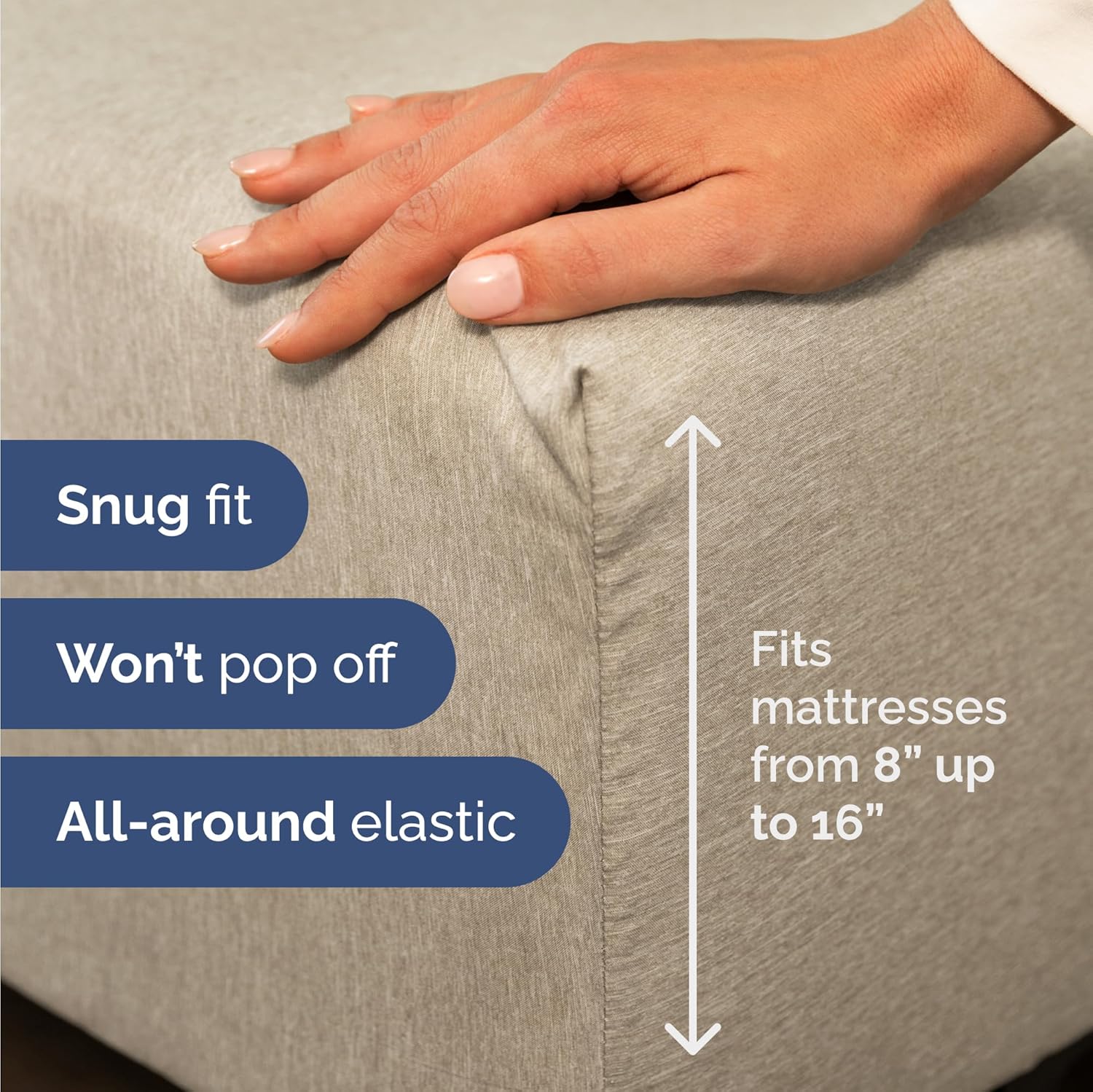 Skiennix Twin Size Sheet Set - Comfy Cooling Bed Sheets with Deep Pockets - Luxury Beige Bedding for All Ages