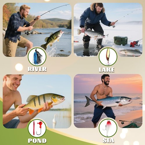 Fishing Advent Calendar 2026 - 24-Day Countdown Fishing Lure Tackle Kit for Men | Perfect Christmas Gift for Dad or Boyfriend