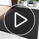 3'x5' Heavy Duty Front Door Mat, Non-Slip Waterproof Entrance Rug for Entryway