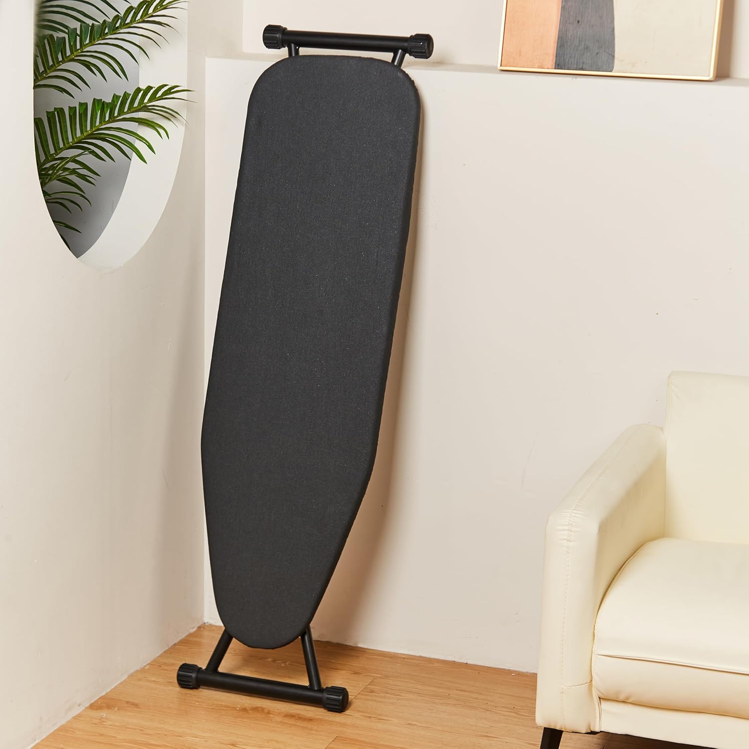 Skiennix Foldable Ironing Board - Adjustable Height with Heat-Resistant Cover | Lightweight & Durable for Home Use