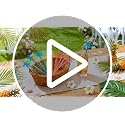 Reallnaive 100 Pcs Coconut Tree Cocktail Swizzle Sticks - Durable Plastic Drink Stirrers